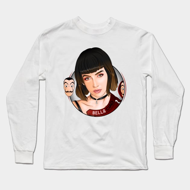 Tokyo: Bella Ciao Long Sleeve T-Shirt by annnadary